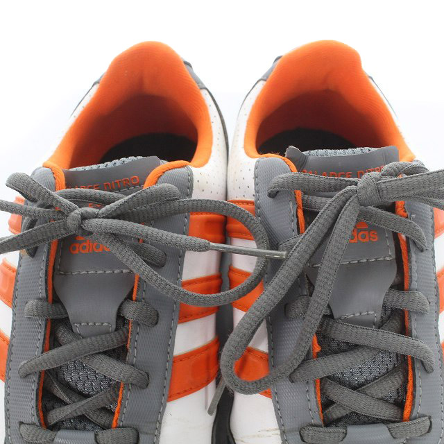 アディダス adidas ゴルフシューズ レザー 26.5cm 白 ホワイト グレー