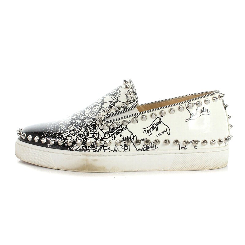 クリスチャンルブタン Christian louboutin スリッポン スパイク 