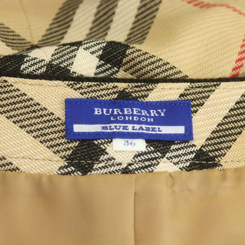 バーバリーブルーレーベル BURBERRY BLUE LABEL ノバチェックプリーツ 