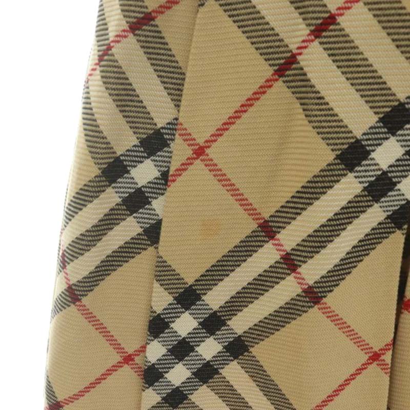 バーバリーブルーレーベル　ワンピース　ノバチェック　ベージュ　プリーツ　フレア バーバリーブルーレーベル BURBERRY BLUE LABEL ノバチェック