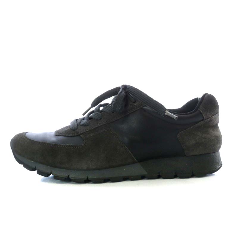 プラダスポーツ PRADA SPORT スニーカー ローカット スエード レザー 