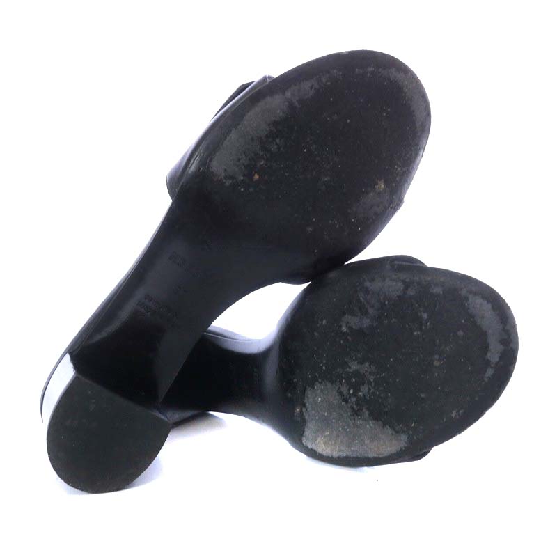 エルメス HERMES ヴェリィ VERY ミュール サンダル チャンキーヒール