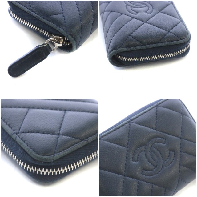 シャネル CHANEL コインケース 小銭入れ ラウンドジップ ココ