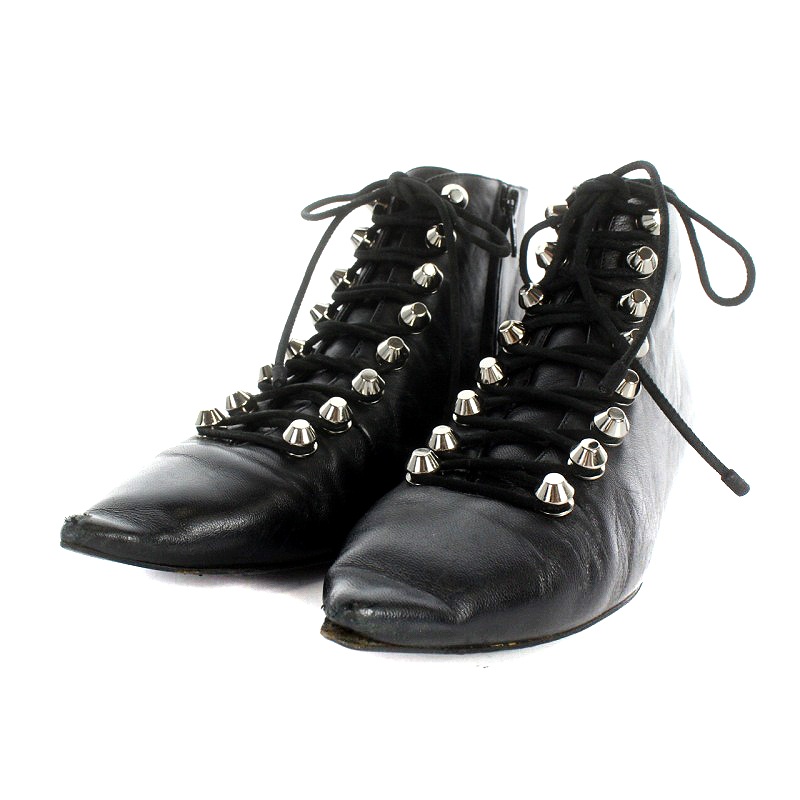 バレンシアガ BALENCIAGA ブーティ ショートブーツ レースアップ 