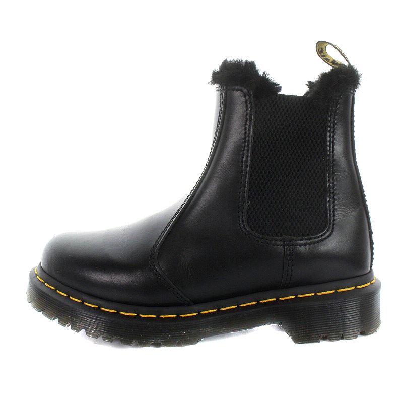 Dr. Martens ファー付きサイドゴアブーツ ブラック 【公式通販】