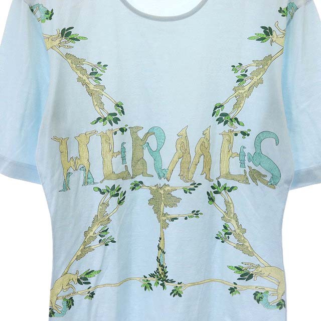 エルメス HERMES 馬車タグ ヴィンテージ アニマルロゴ Tシャツ  