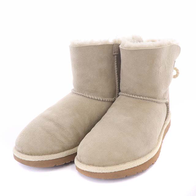 アグ UGG セリーヌ SELENE ムートンショートブーツ リボン USA6 23.0cm  