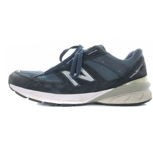 ニューバランス NEW BALANCE M990NV5 スニーカー ロゴ スエード 28.5cm 