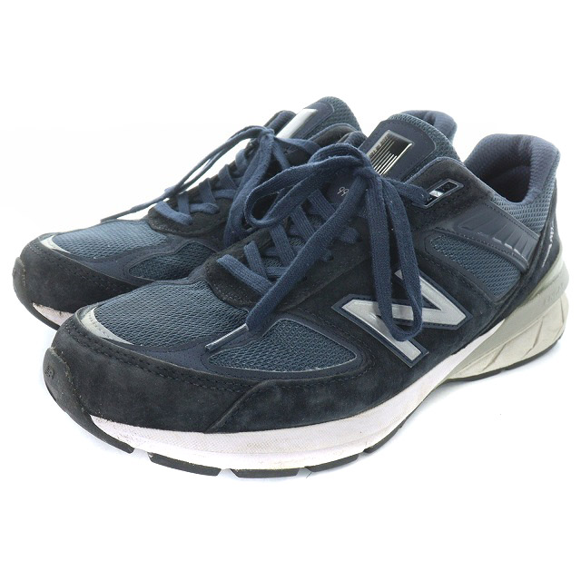 ニューバランス NEW BALANCE M990NV5 スニーカー ロゴ スエード 28.5cm 