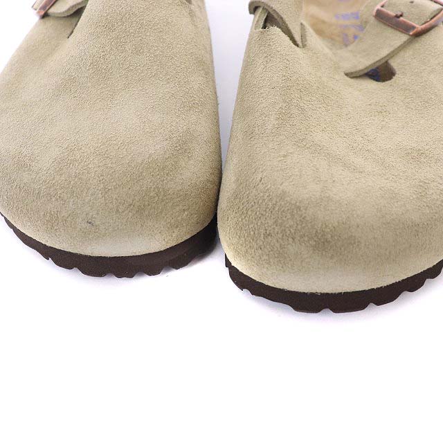 BIRKENSTOCK ベージュ スエード サボサンダル ビルケンシュトック BIRKENSTOCK ボストン BOSTON サボ サンダル