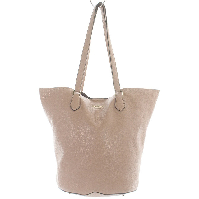 ケイトスペード KATE SPADE トートバッグ レザー ロゴ ハンドバッグ ピンクべージュ /SR1 レディース