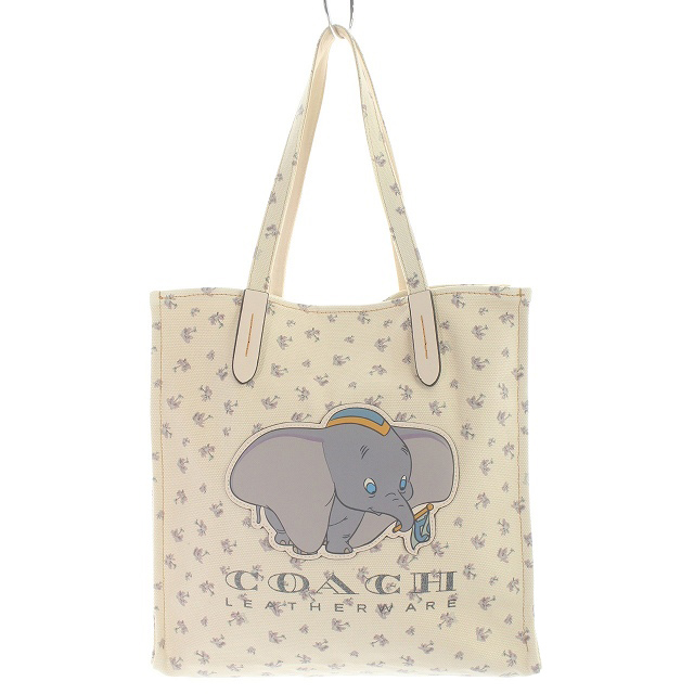 新品 未使用 ★ コーチ トートバッグ ディズニー コラボ ダンボ 人気 ⅱ コーチ COACH Disney ダンボ トートバッグ ハンドバッグ キャンバス