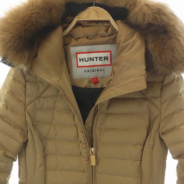 ハンター HUNTER フェイクファー ダウンコート アウター ロング フード 