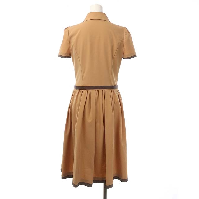 フォクシーニューヨーク FOXEY NEW YORK 襟付きワンピース ロング 半袖  