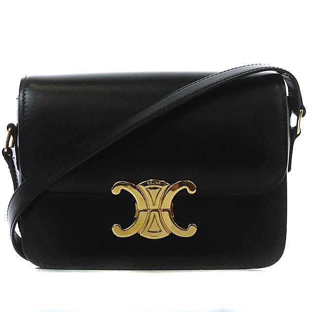 セリーヌ CELINE ティーン トリオンフバッグ シャイニーカーフスキン 