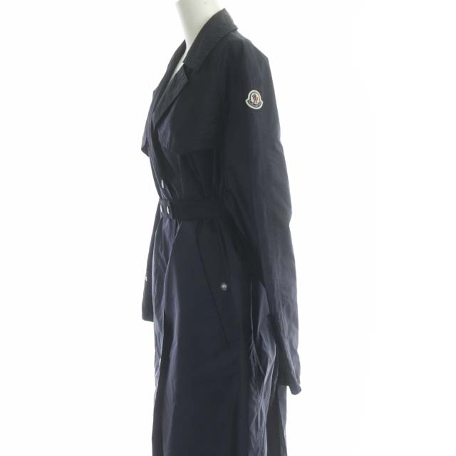 21年式・極美品★モンクレール RUTILICUS ロングコート ネイビー 0 モンクレール MONCLER 21SS トレンチコート RUTILICUS ロング ベルト