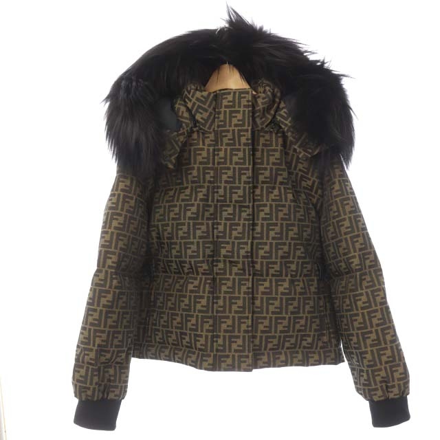 FENDI フード付きジャケット ブラウン