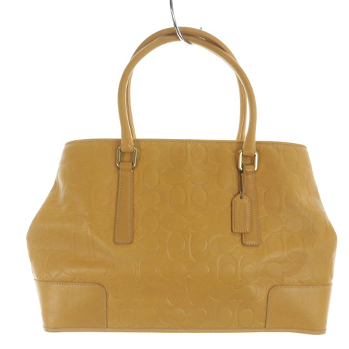 コーチ COACH トートバッグ ハンドバッグ レザー シグネチャー柄