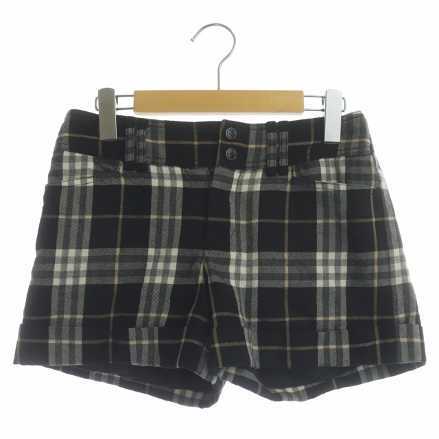 バーバリーブルーレーベルハーフパンツ36 ウールモヘヤ