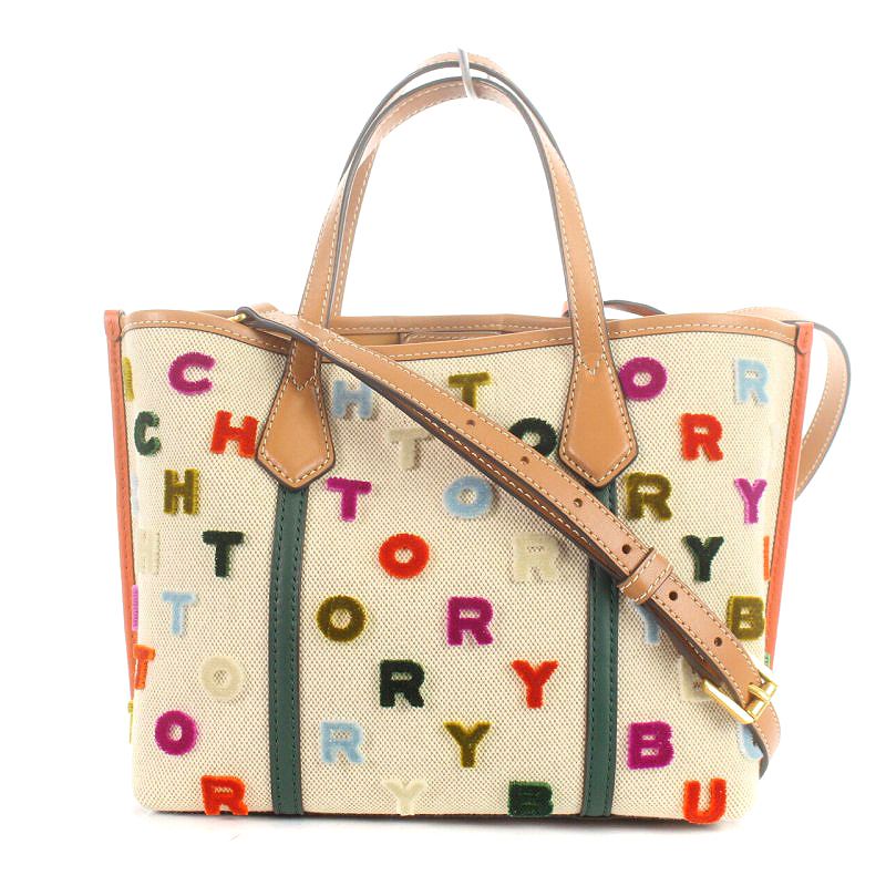 トリーバーチ TORY BURCH Perry Fil Coupe Tote Bag ショルダーバッグ 