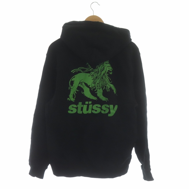 ステューシー STUSSY ジップアップパーカー スウェット 長袖 ライオン 