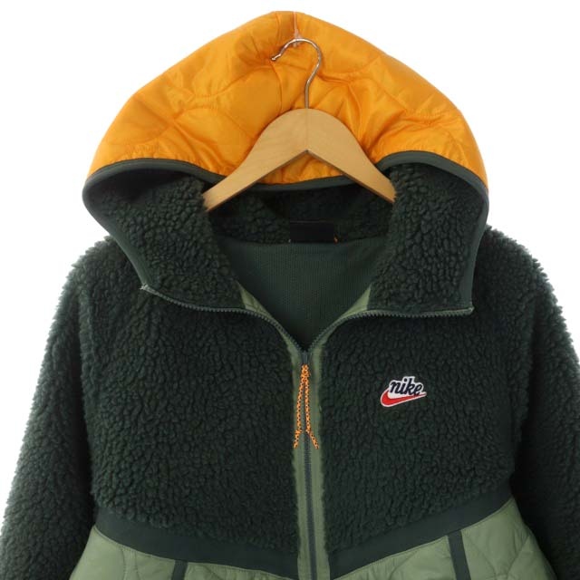 ナイキ NIKE ボアフリースジャケット 中綿 ジップアップ 異素材切替 
