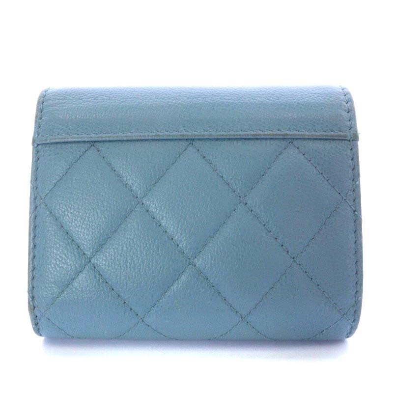 シャネル CHANEL マトラッセ キャビアスキン スモールフラップ 