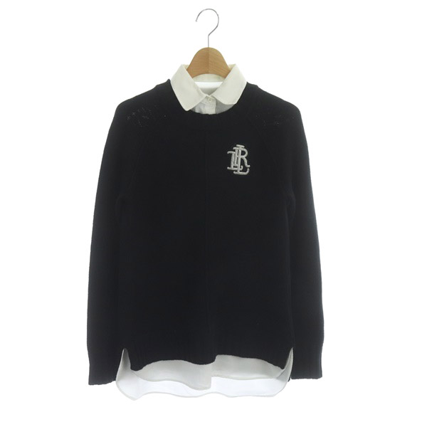 ローレンラルフローレン LAUREN RALPH LAUREN ワッペン装飾襟付き  
