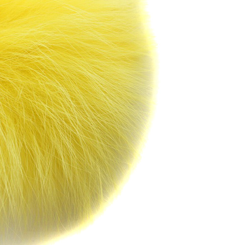FENDI フェンディ チャーム ファー ポンポン アクセサリー イエロー FENDI フェンディ ファー ポンポンチャーム パイナップル