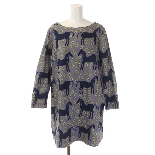 マリメッコ marimekko Musta Tamma ムスタタンマ ワンピース  