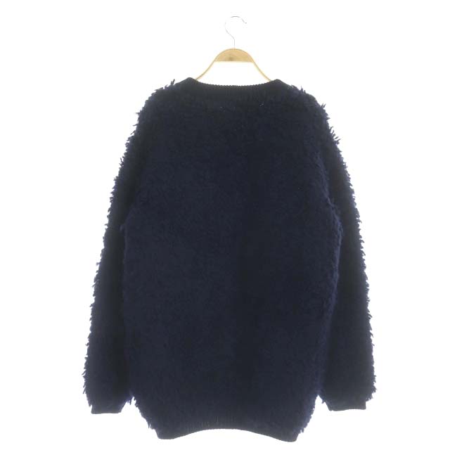 プラダ PRADA アルパカ混 ブークレ カーディガン ニット 長袖 ミドル丈  