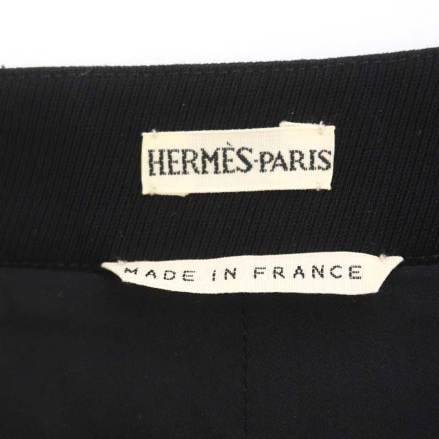 HERMES マルジェラ期 サイドジップ ロングスカート ブラック