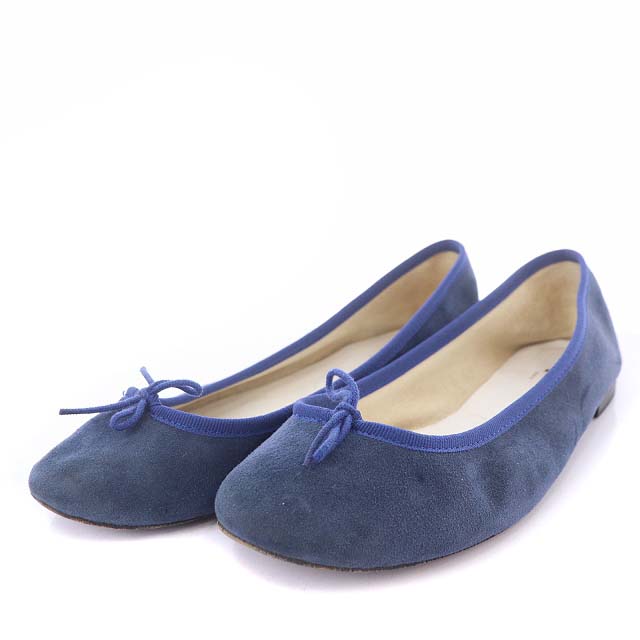 レペット Repetto スエードフラットシューズ バレエシューズ リボン 39 
