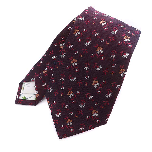 美品】ポールスミス ネクタイ 総柄 えんじ色(美品✨Paul Smith 美品】ポールスミス ネクタイ 総柄 えんじ色(美品✨Paul Smith