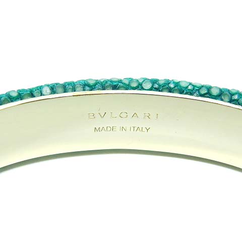 美品 ブルガリ バングル ブレス蛇 グリーンゴールド レディース BVLGARI ブルガリ BVLGARI SERPENTI FOREVER BRACELET セルペンティ バングル