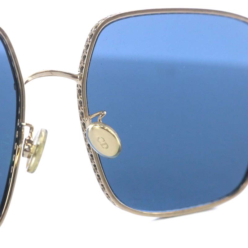クリスチャンディオール Stellaire1サングラス ブルーゴールド