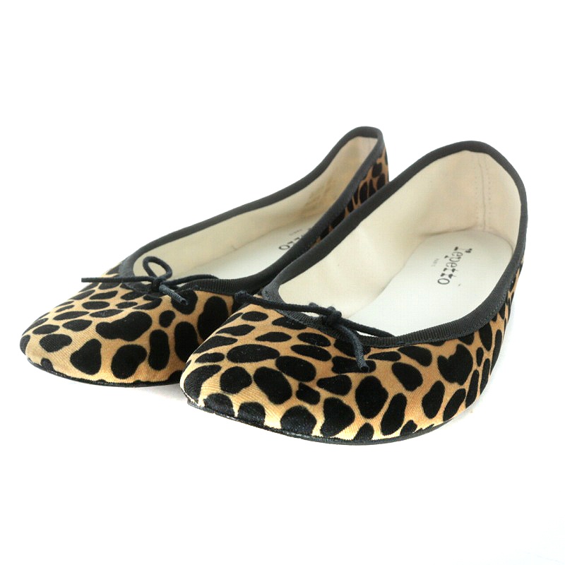 レペット Repetto CENDRILLON バレエシューズ パンプス レオパード  