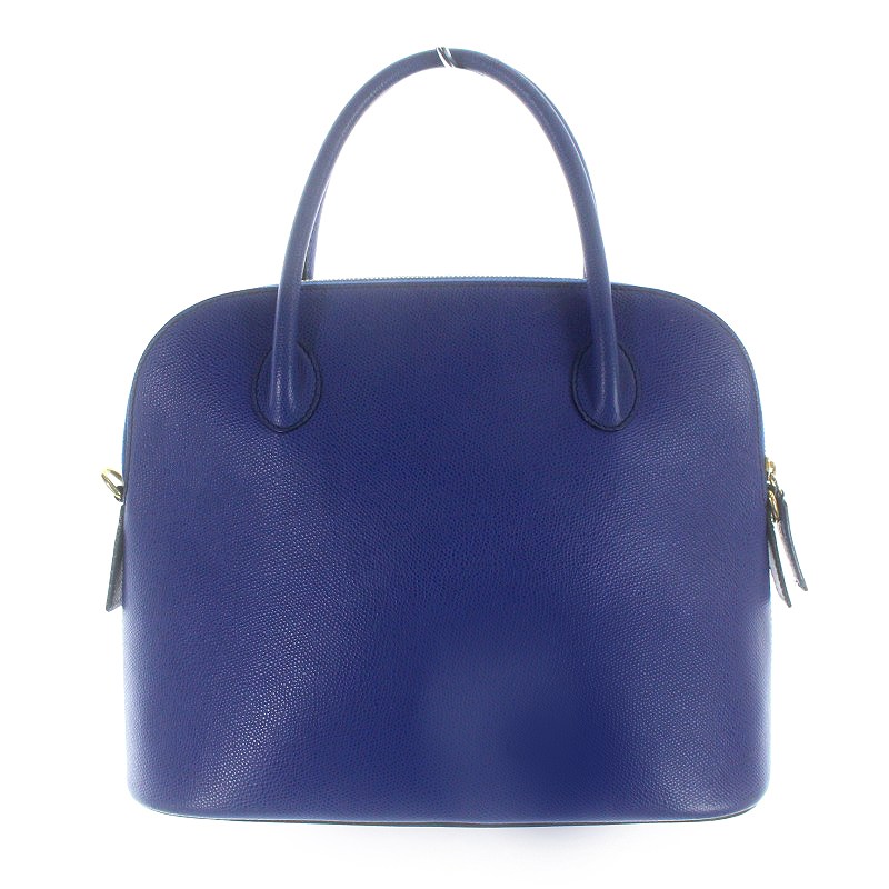 セリーヌ CELINE ヴィンテージ ハンドバッグ ドーム型 レザー 青 