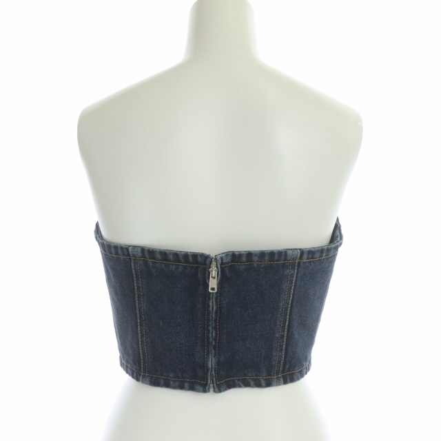 プラダ PRADA 22SS デニムビスチェトップ 40 青 ブルー /AO □OS □SH  