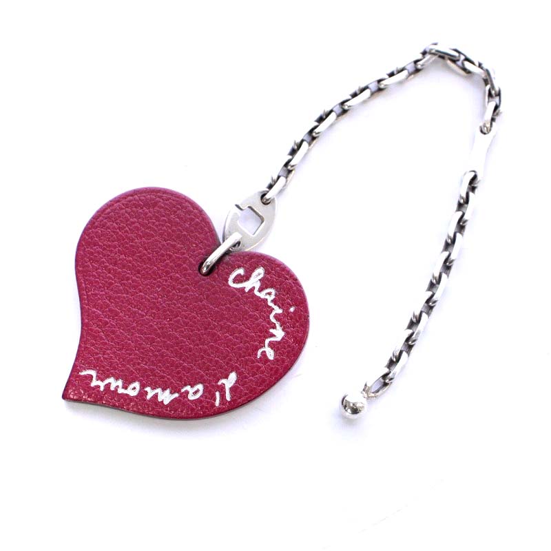 HERMES ハート型キーホルダー HERMES エルメス キーホルダー キャッチミーハート バッグ