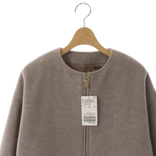 未使用品 ノーブル NOBLE 21AW MTRカラーレスジップショートコート  