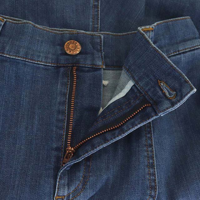 未使用品 シーバイクロエ SEE BY CHLOE デニムスカート フレア 膝丈 38 