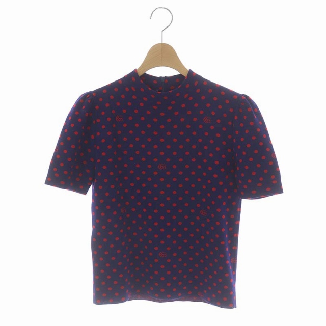 GUCCIの半袖ニット⭐️グッチ、ドット柄 org.jpg