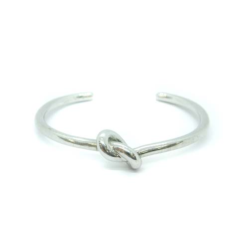 セリーヌ CELINE KNOTノットバングル S シルバー色 □OS □SH 