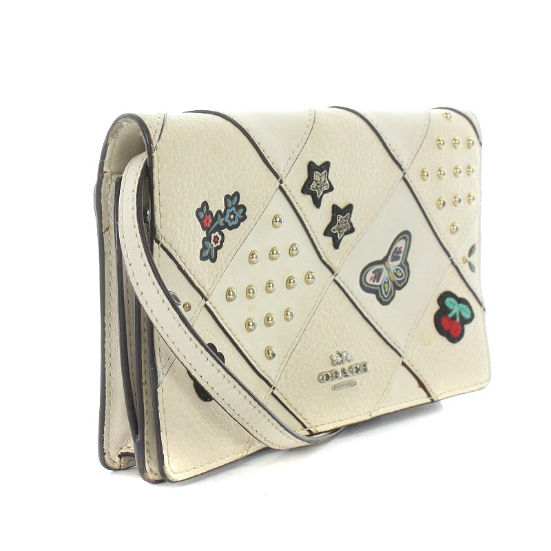 コーチ COACH ショルダーウォレット 長財布 二つ折り ワッペン 