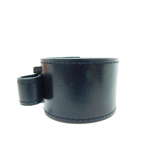 エルメス レザーバングル ブラック 中古・古着通販HERMES (エルメス