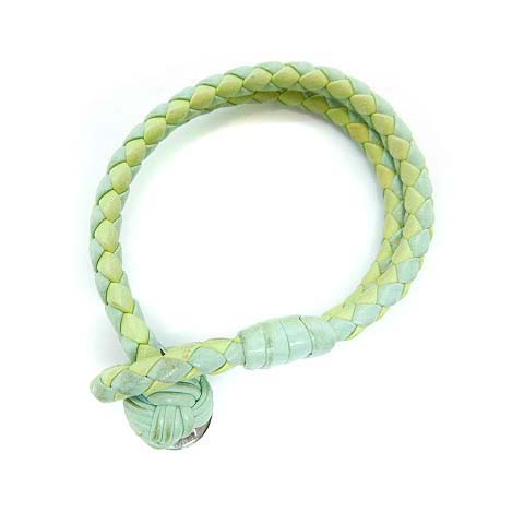 ボッテガヴェネタ BOTTEGA VENETA バイカラーレザーイントレチャート