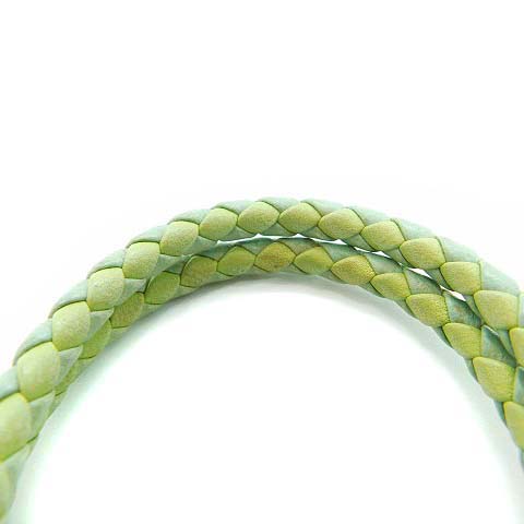 ボッテガヴェネタ BOTTEGA VENETA バイカラーレザーイントレチャート