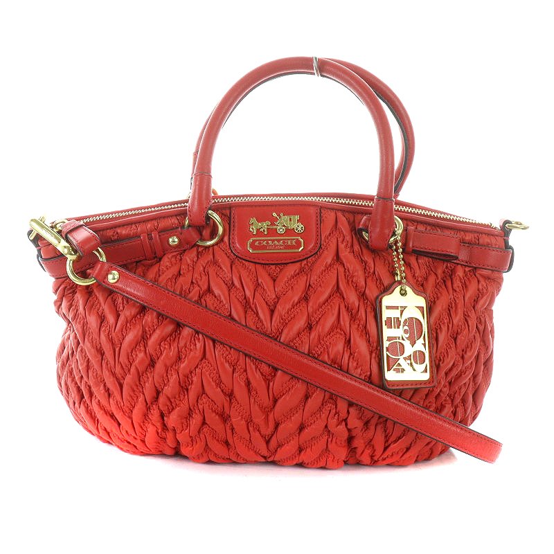 コーチ COACH マディソン シェブロン ハンドバッグ ショルダーバッグ 