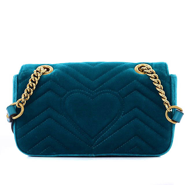 グッチ GUCCI GGマーモント ベルベット チェーンショルダーバッグ 